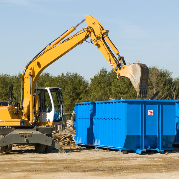 can i choose the location where the residential dumpster will be placed in Waveland IN